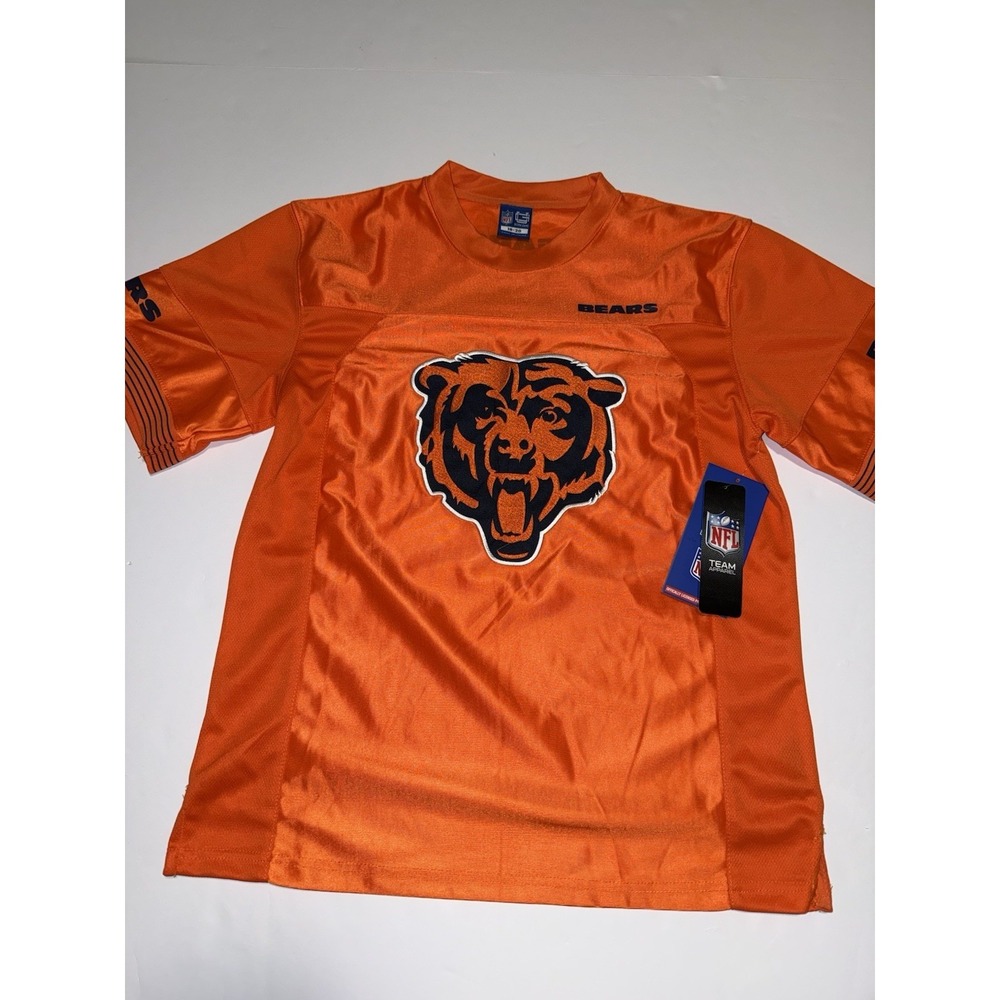 Chicago Bears Youth Jersey Shirt Orange NFL Team Apparel 18-20 Football Kids NWT